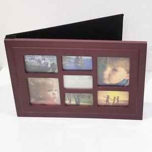 NWOT. Book of Memories - Deluxe Wood Photo Album - Rose Wood Burgandy Color